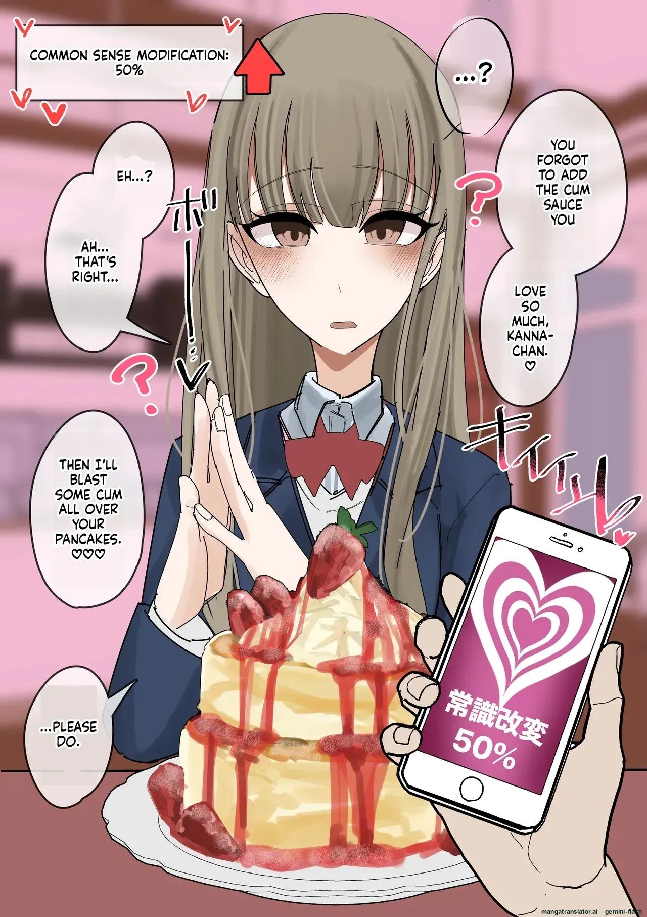 [Fuaku Yuu (Yufuck)] Jyoushiki Kaihen Shokuza Pancake Hen [English] [MTL] - Page 5