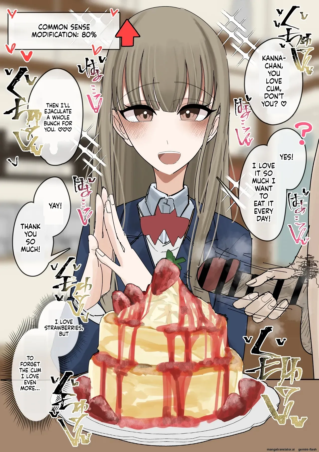 [Fuaku Yuu (Yufuck)] Jyoushiki Kaihen Shokuza Pancake Hen [English] [MTL] - Page 6