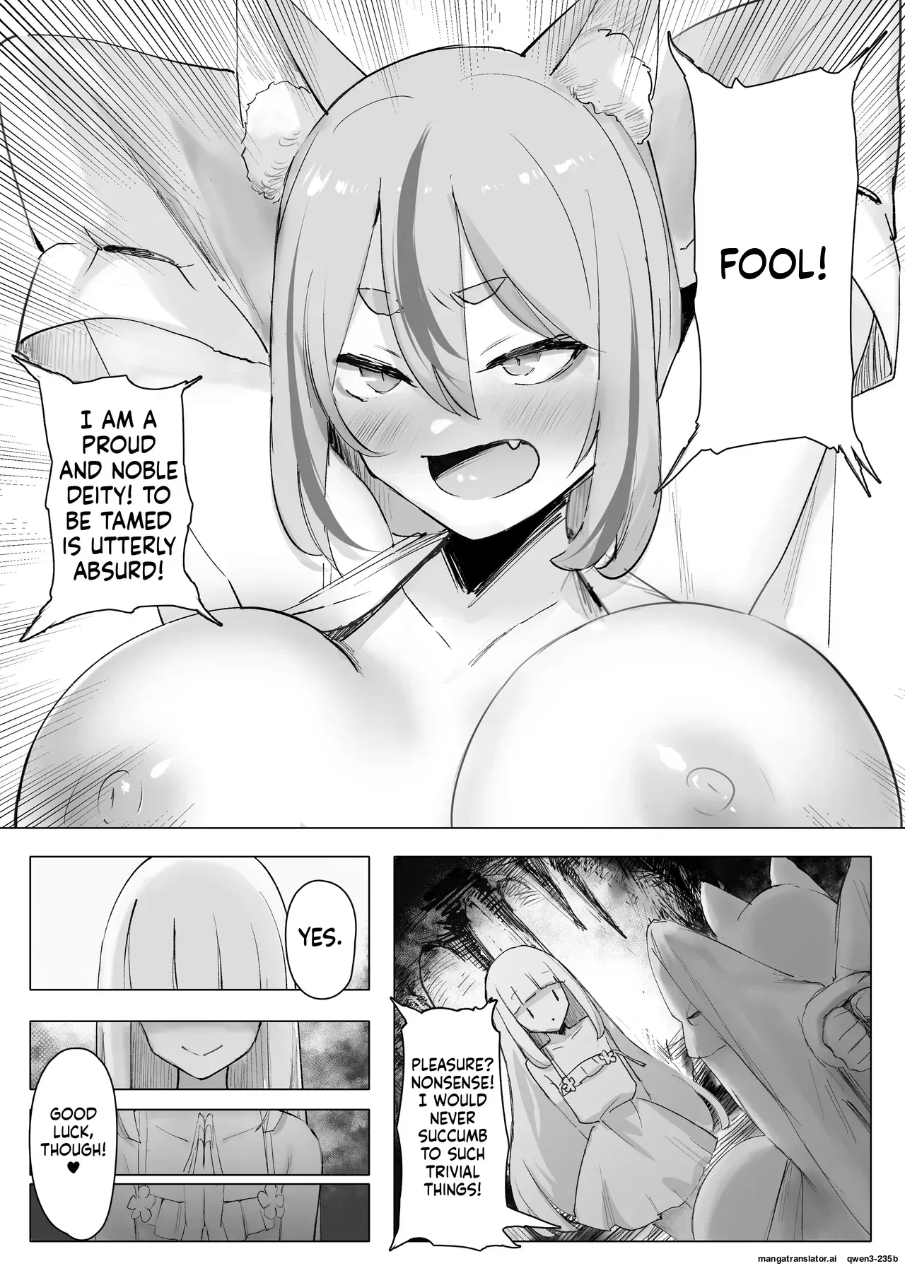 [CRD (Akano Tobira)] Mura no Kyonyuu Kitsune Mamori-gami-sama ga Haiboku Jashin no Pet ni Ochiru Hanashi (SCANMTL) - Page 10