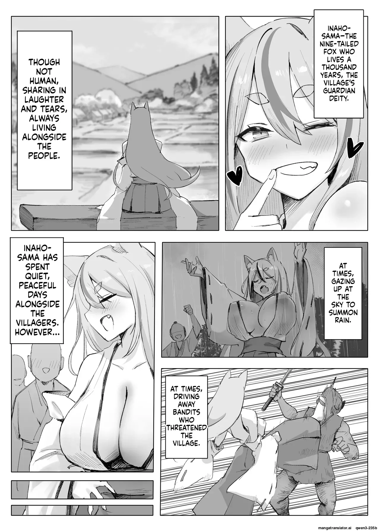 [CRD (Akano Tobira)] Mura no Kyonyuu Kitsune Mamori-gami-sama ga Haiboku Jashin no Pet ni Ochiru Hanashi (SCANMTL) - Page 3