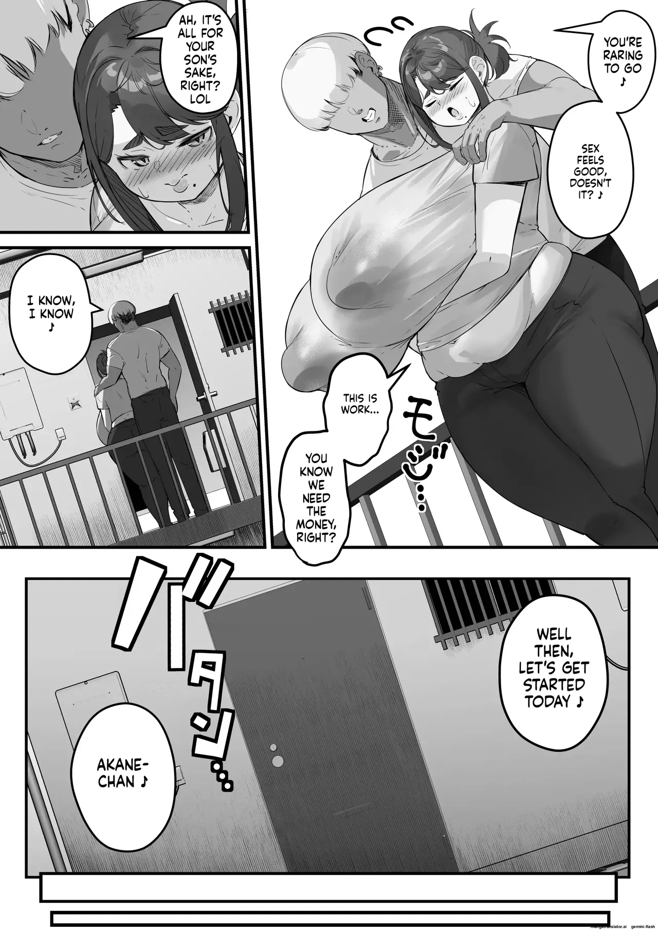 Chara Otoko ni Netorareru Tare Deka Nagachichi Kaa-san 2 _ The Busty Mom with Long, Sagging Breasts Gets Seduced by a Playboy - Part 2 - Page 10