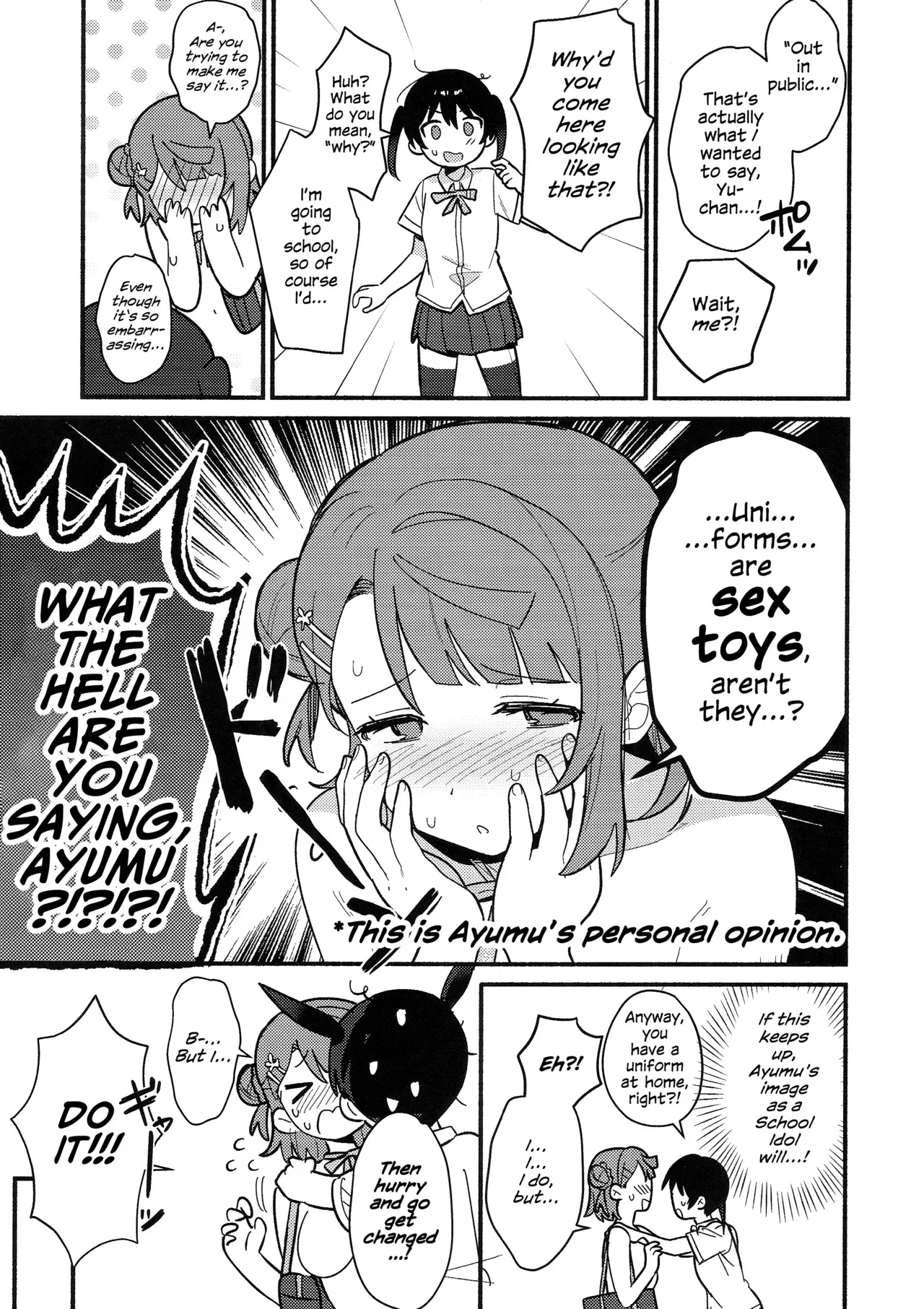 (Bokura no Love Live! 50) [MEOPPAP] Yu-chan wa Pantsu o Shishu shitai! | Yu-chan Wants to Protect Her Panties at All Costs! (Love Live! Nijigasaki High School Idol Club) [English] - Page 6