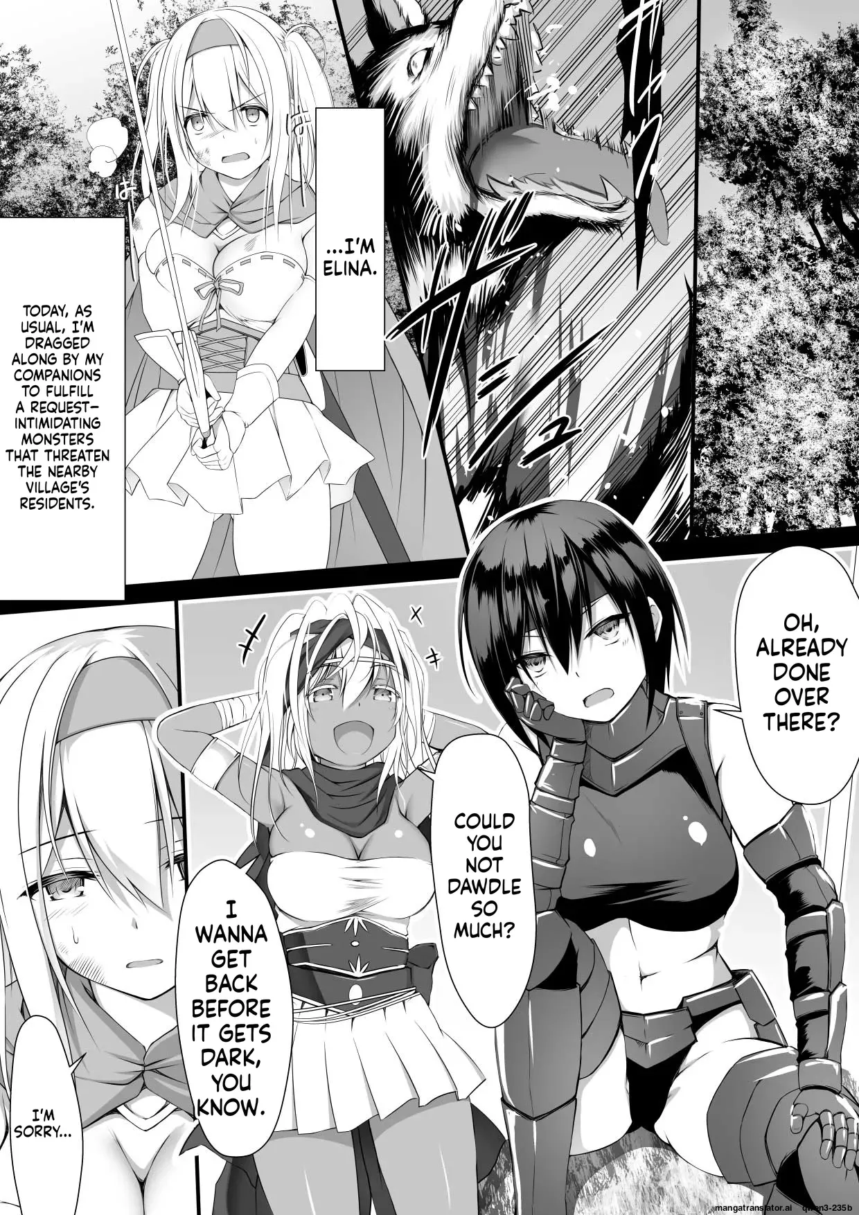 [Black Cocoon (Kuromayu)] Jutai no Kenshi-tachi | Swordsmen of the Cursed Womb [English] [SCANMTL] - Page 3