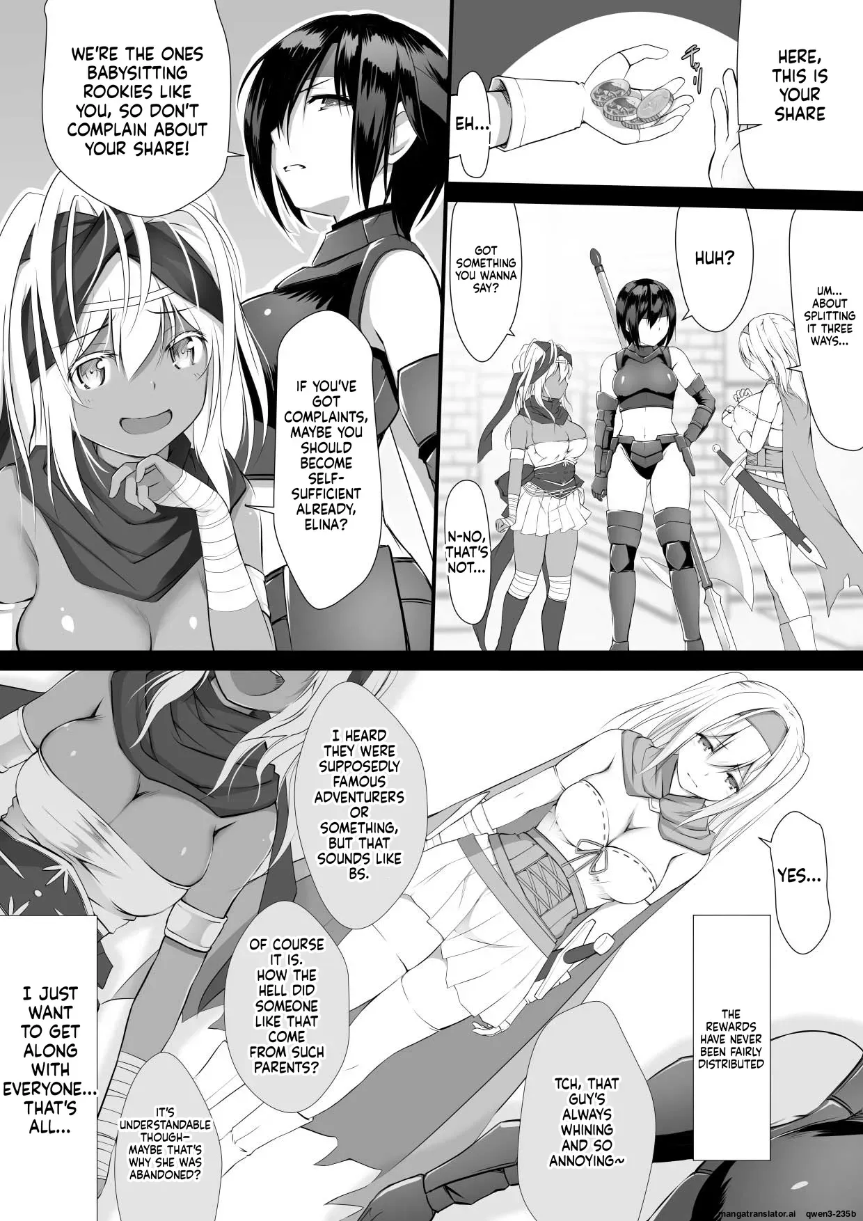 [Black Cocoon (Kuromayu)] Jutai no Kenshi-tachi | Swordsmen of the Cursed Womb [English] [SCANMTL] - Page 4