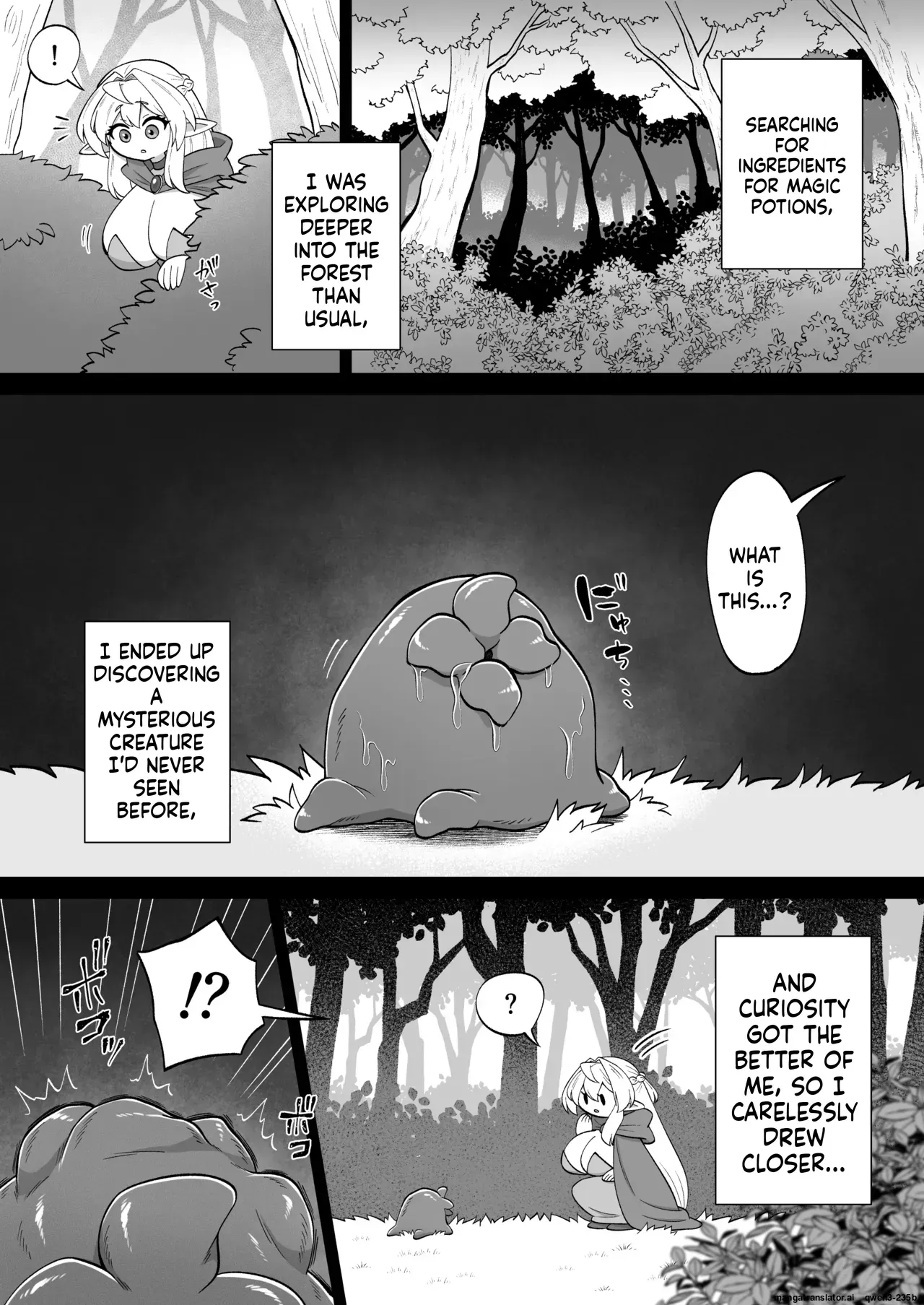 [Moto no Hondana (Moto)] Shokushu ni torawareta erufu wa shikyuu kyou○hatsujou to kairaku zecchou sanran ni aegu [Digital] (SCANMTL) - Page 4