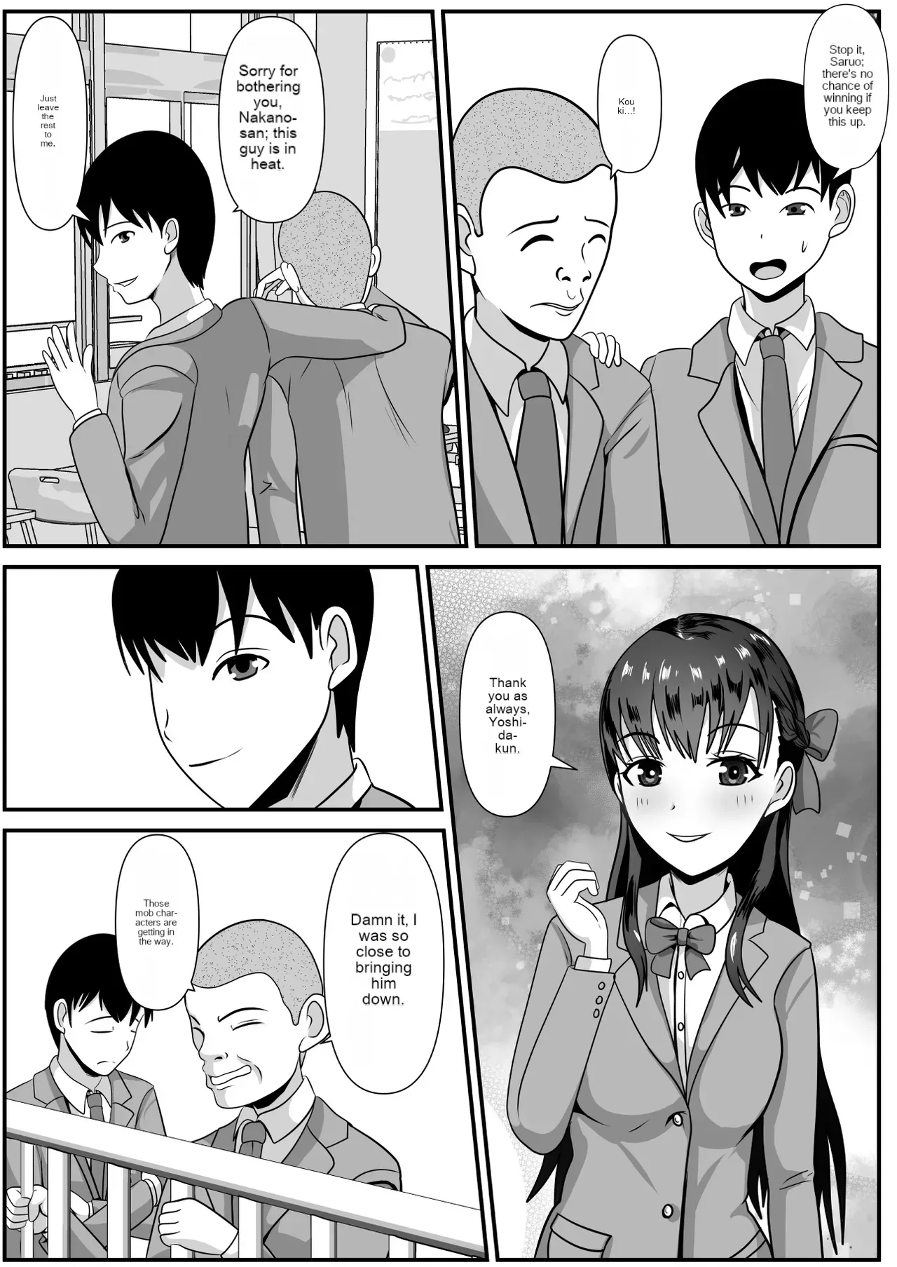 [Kemusi no Bansan Kai] Suki na Joshi ga Hentai Yuujin ni Kuwareta [English] [MTL] - Page 3