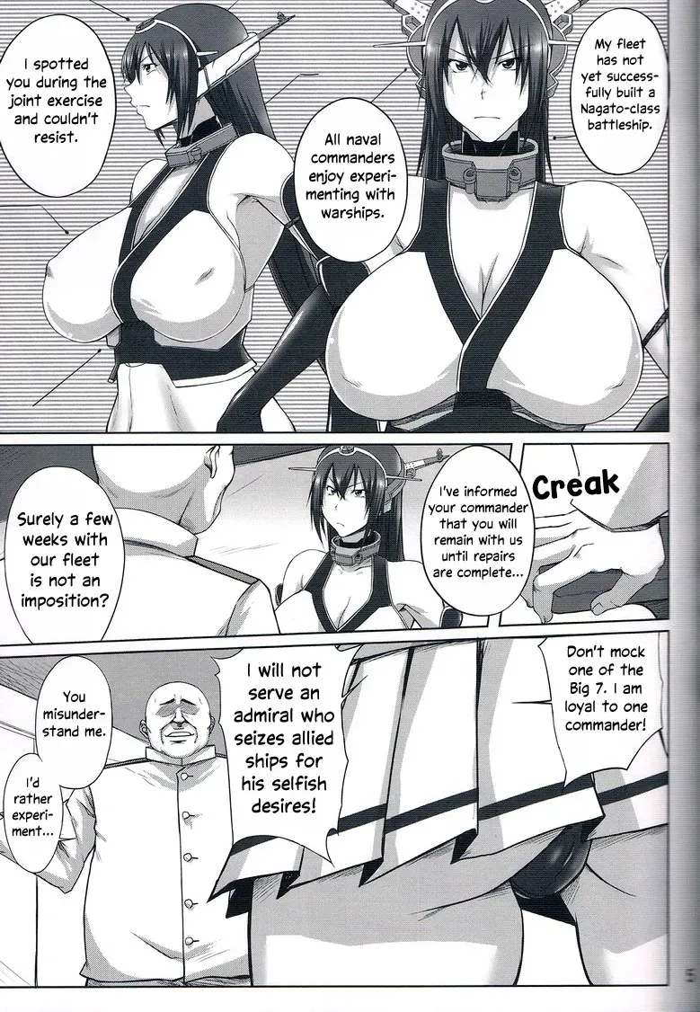 (C85) [Kikuya (Kimura Naoki)] Senkan Nagato Inranka Kaishuu | Battleship Nagato's Naughty Refitting (Kantai Collection) [English] [EHCOVE] - Page 4