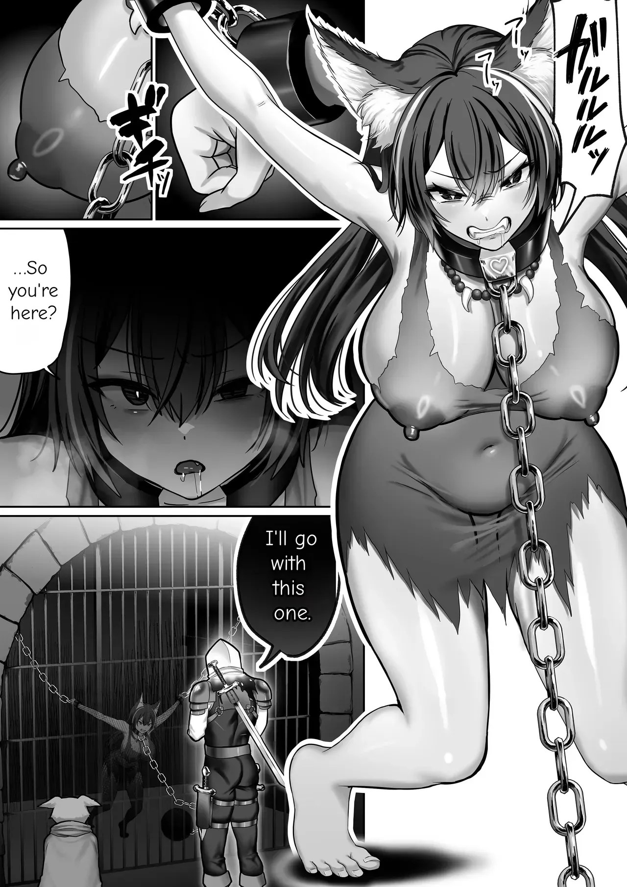 Until the Big-Breasted Wolf Girl Starts Moving Her Hips on Her Own - Page 3