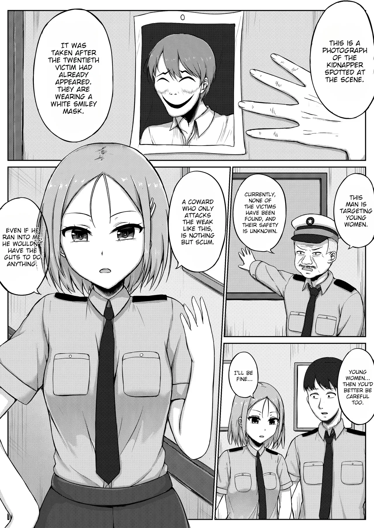 [Nisusu] Fukei to Kusuguri Yuukaihan | The Policewoman and the Tickling Kidnapper [English] - Page 2