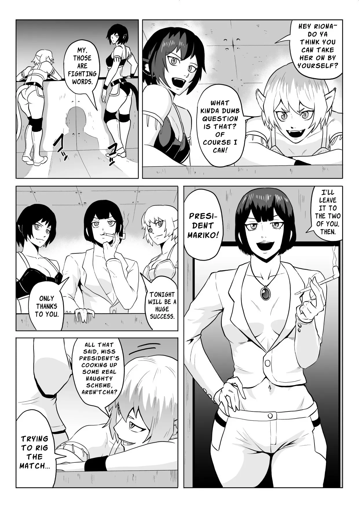 [Haru Tanuki-ya] Golden Wolf Luna Kutsujoku ProWres 1 | Golden Wolf Luna: Humiliating Pro Wresting 1 [English] [ApricotJam] - Page 6