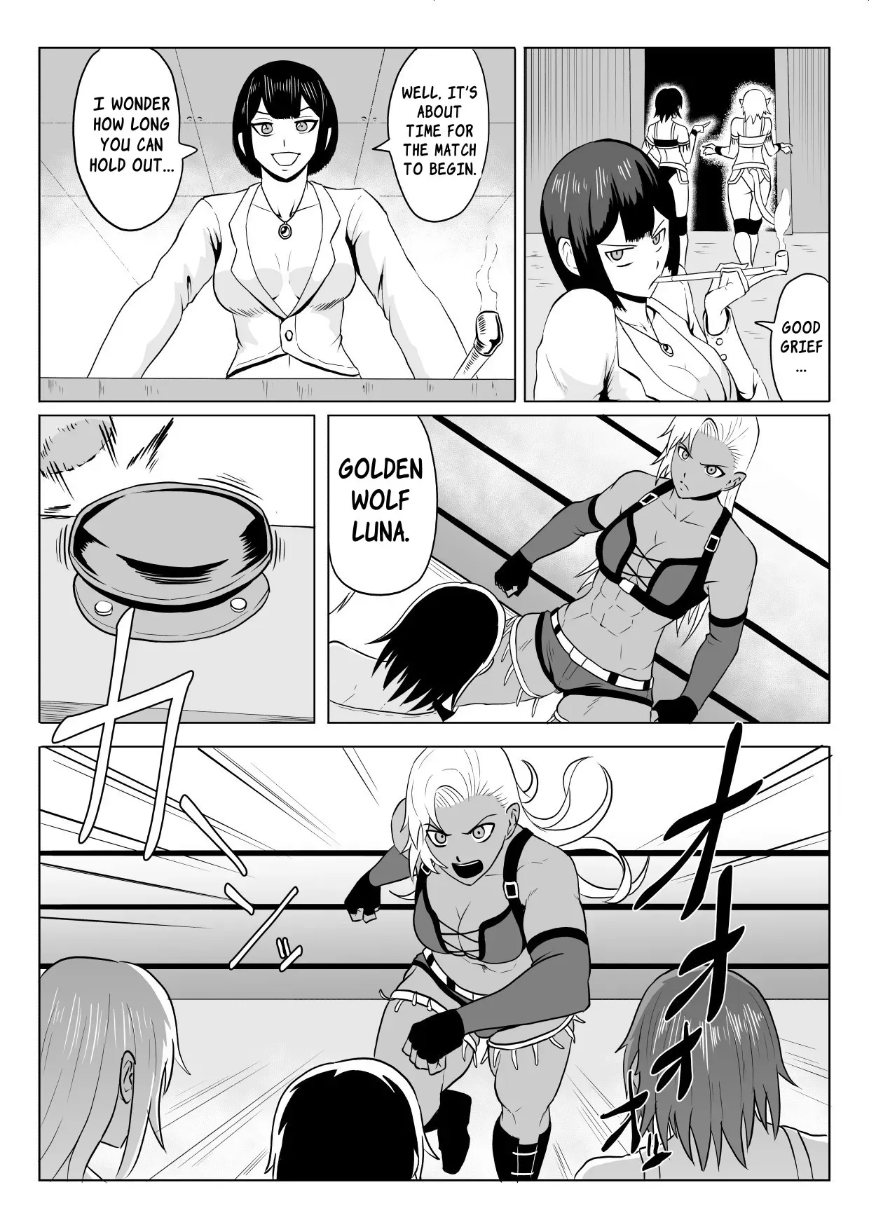 [Haru Tanuki-ya] Golden Wolf Luna Kutsujoku ProWres 1 | Golden Wolf Luna: Humiliating Pro Wresting 1 [English] [ApricotJam] - Page 8