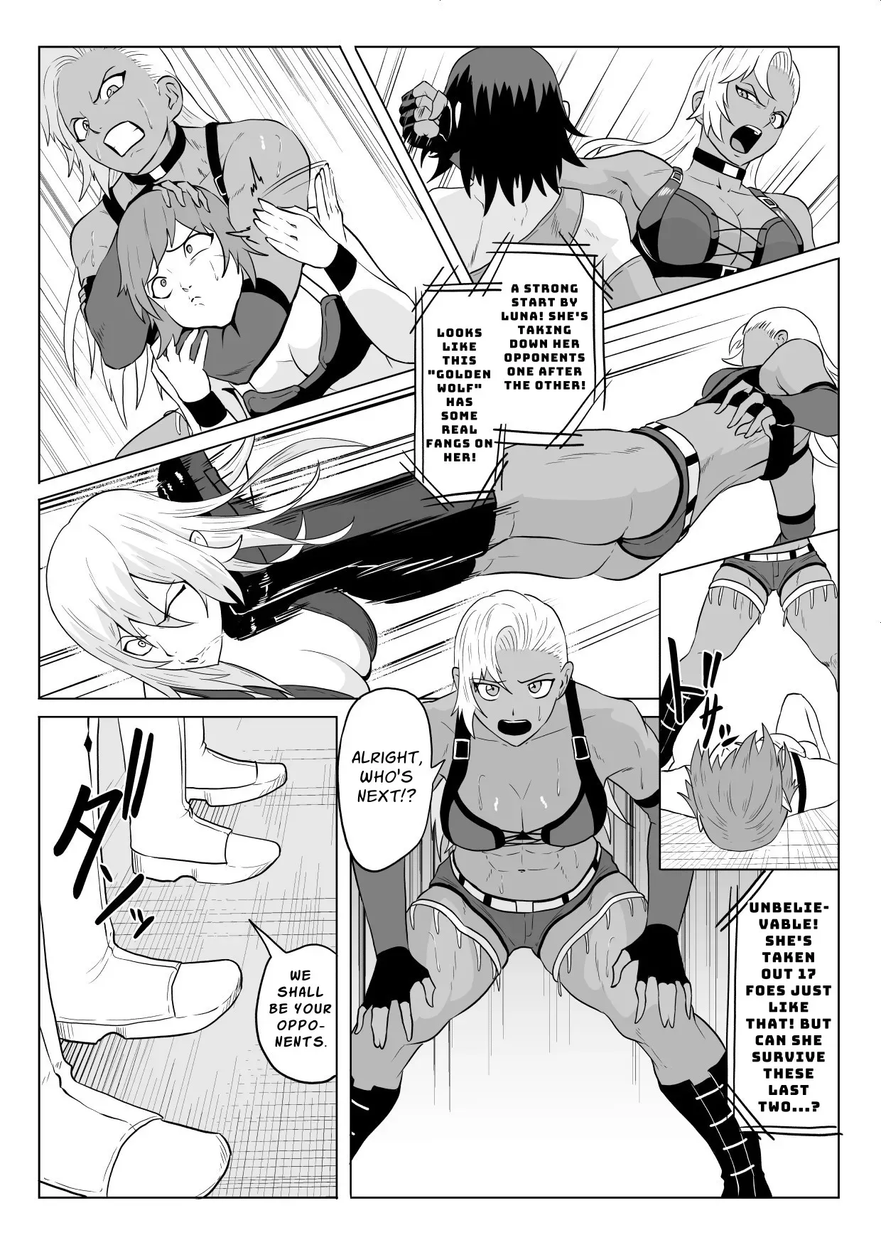 [Haru Tanuki-ya] Golden Wolf Luna Kutsujoku ProWres 1 | Golden Wolf Luna: Humiliating Pro Wresting 1 [English] [ApricotJam] - Page 9