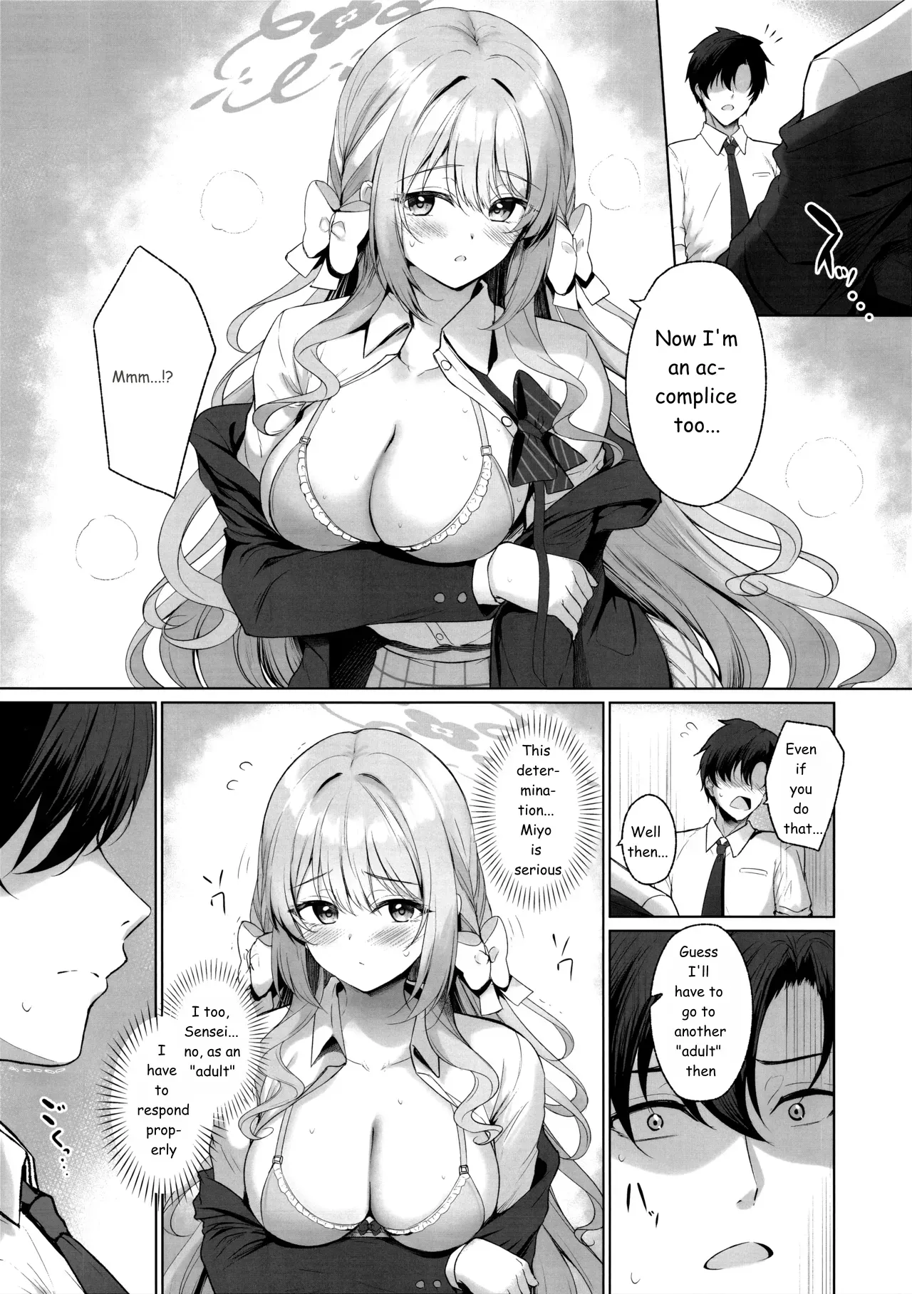 (C107) [Twilight Road (Tomo)] It's all Sensei's fault. But if it's "legal"... then it's okay. (Blue Archive) 【AI translation】 - Page 4