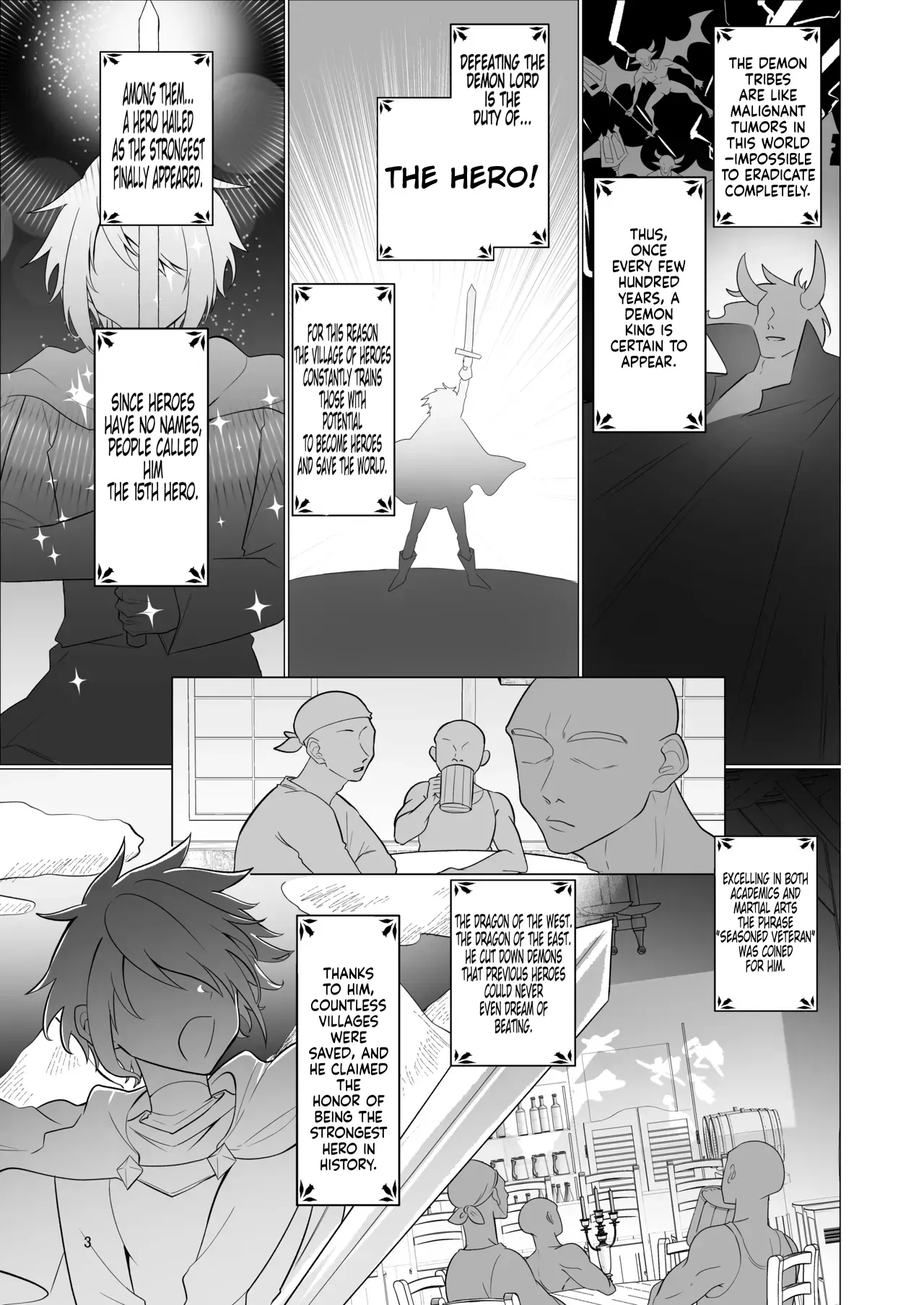[Nanami no Tabi (Oniru)] Moto Saikyou Yuusha no Fushidara na Inkyo Seikatsu / The Lewd and Indecent Sex Life of the Former Greatest Hero [MTL] - Page 3