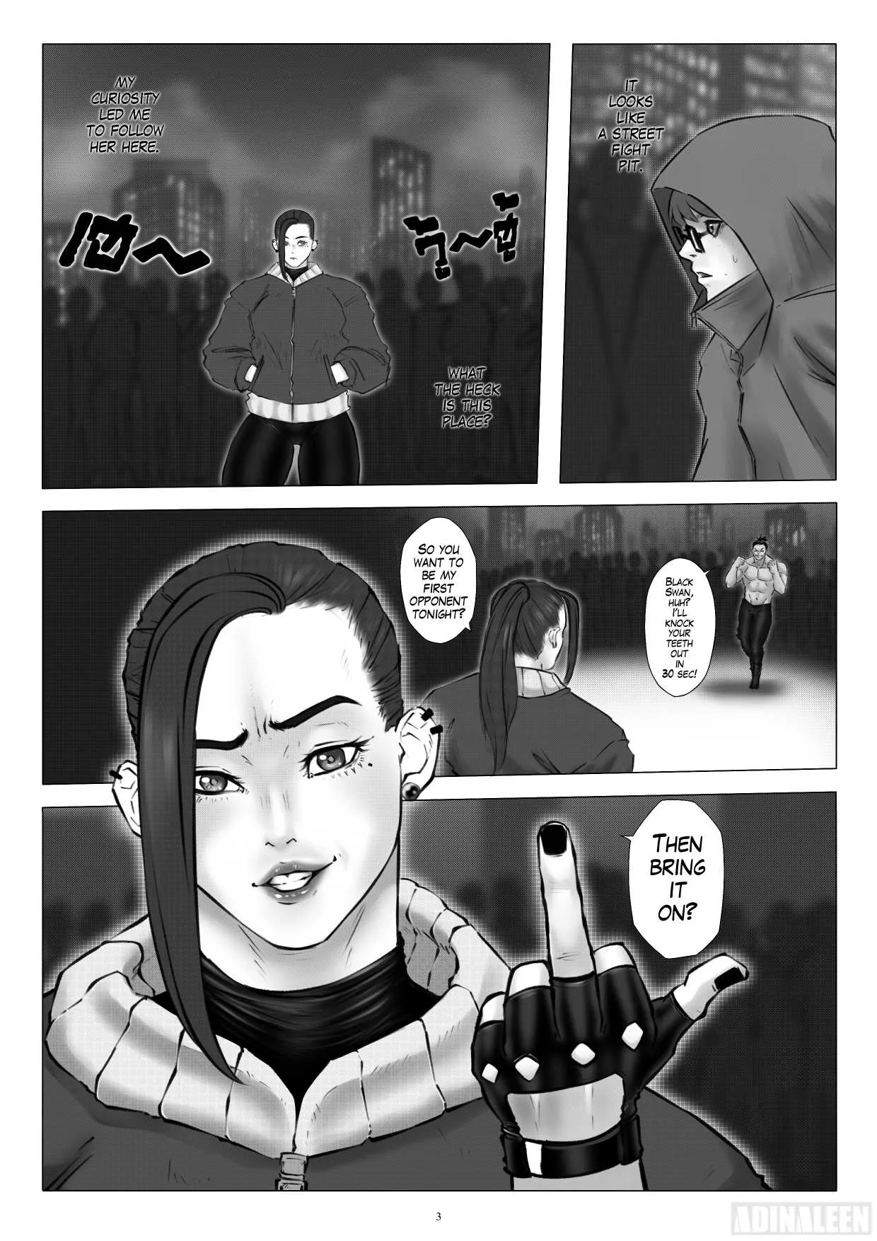[Adinaleen] A Beautiful Housewife Who Sneaks Out in the Middle of the Night to Join An Illegal Underground Fight Club [ongoing] - Page 5