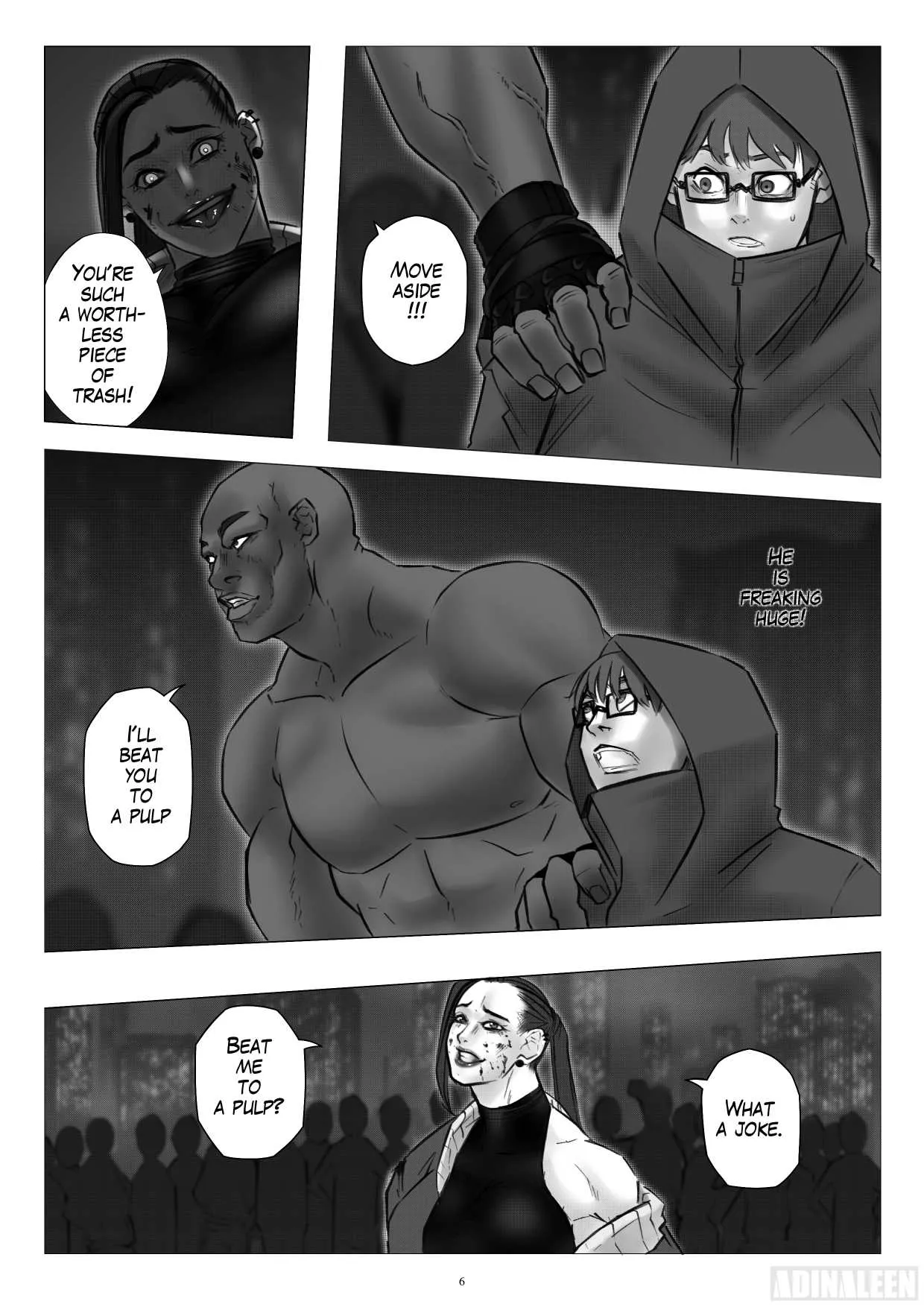 [Adinaleen] A Beautiful Housewife Who Sneaks Out in the Middle of the Night to Join An Illegal Underground Fight Club [ongoing] - Page 8