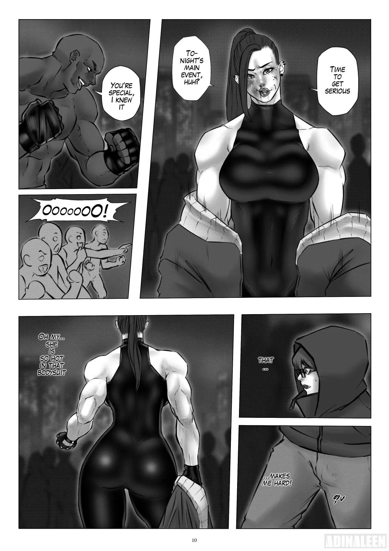 [Adinaleen] A Beautiful Housewife Who Sneaks Out in the Middle of the Night to Join An Illegal Underground Fight Club [ongoing] - Page 9