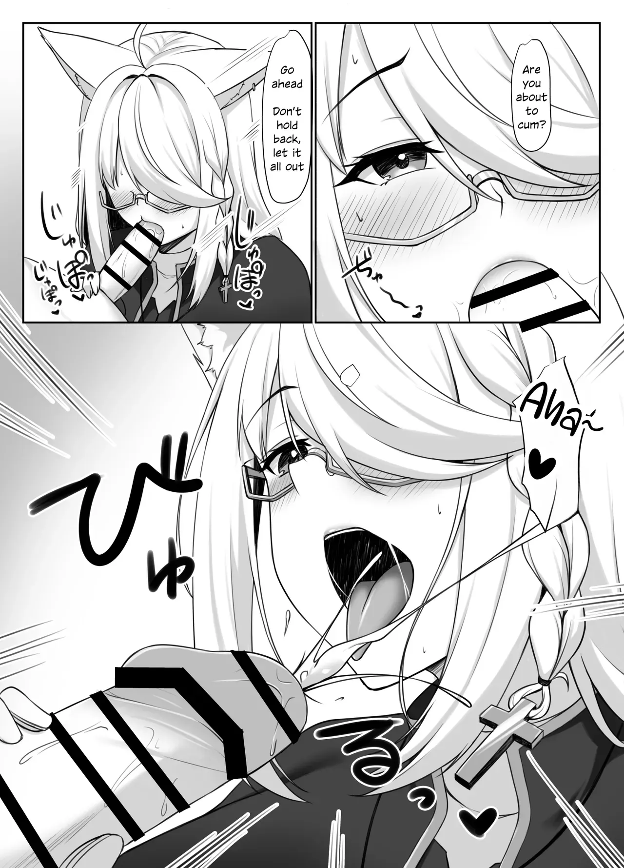 [Shirase Yui] Shinpu FBK-chan to Ecchi Suru Manga | Secret Affairs with a Priest (Shirakami Fubuki) [English] [White Witch] [Digital] - Page 6