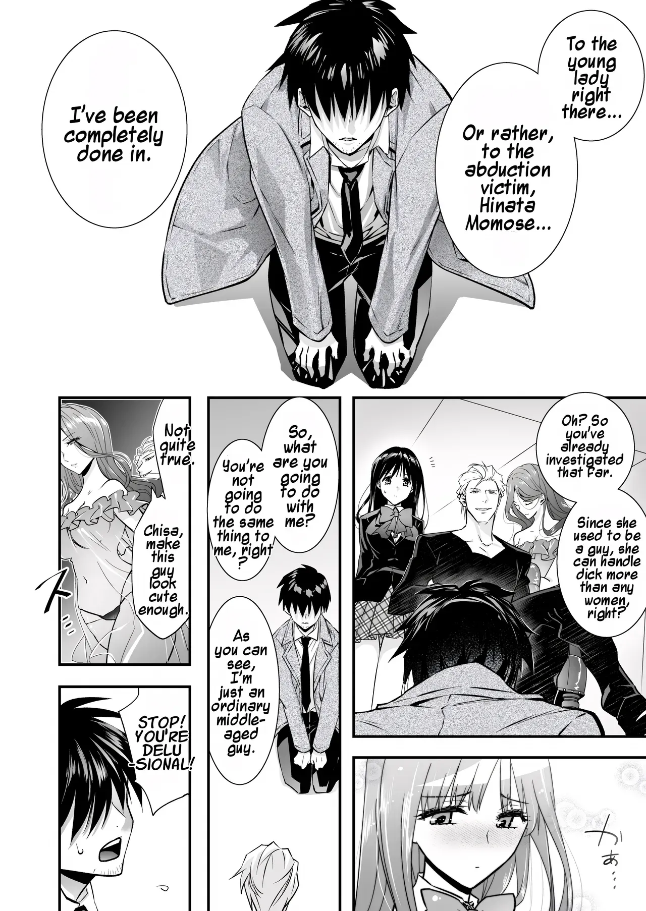 [Chijoku An (Cardinal)] Mesu Ochi no Kashaku 2 ~Seitenkan Meido ni Sarete Jisshi ni Dakareru Otoko~ | A Fallen Woman's Remorse 2 ~A Man Who Turned into a Transgender Maid and Embraced by His Own Daughter~ [English] [Maika] - Page 10