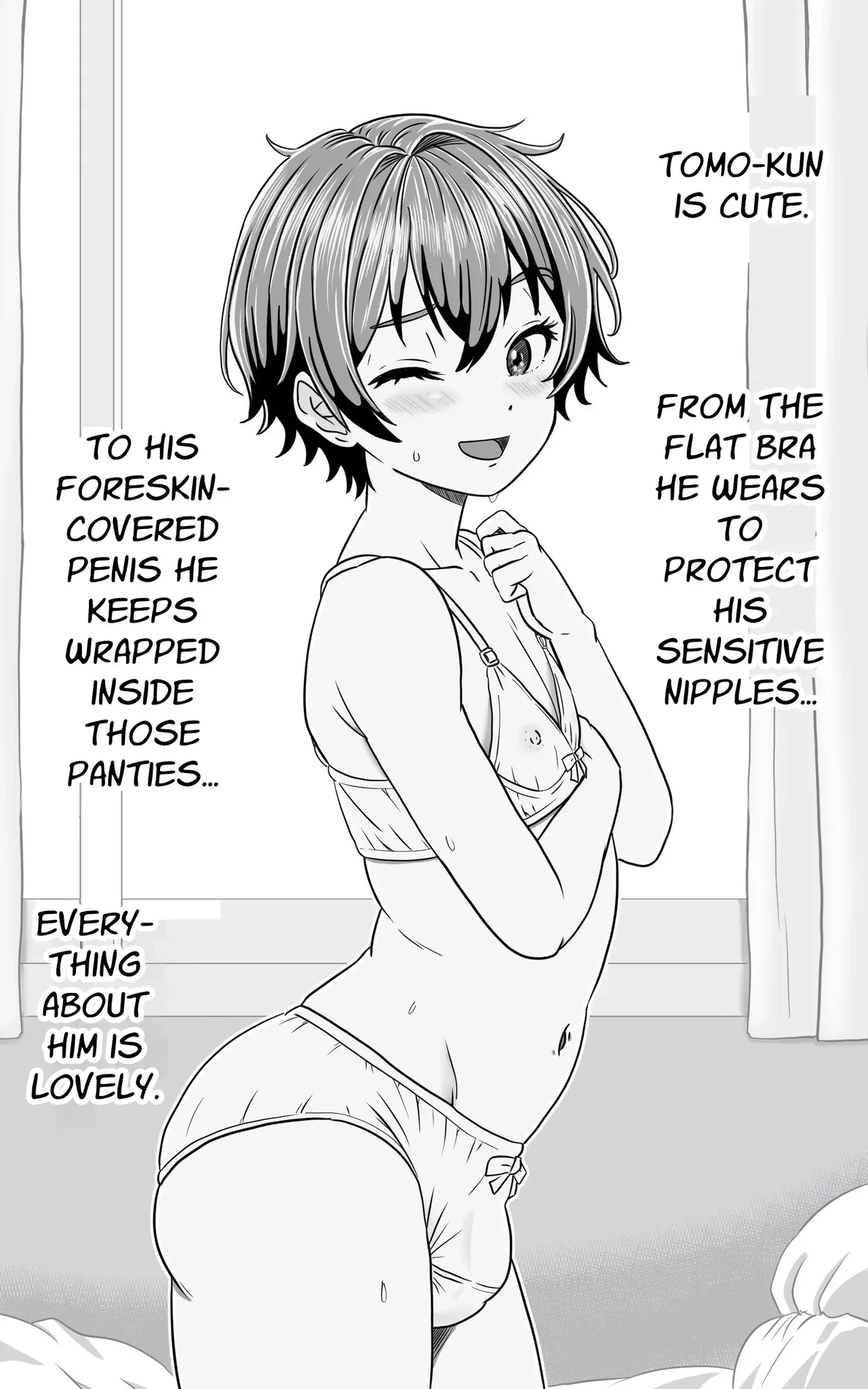 [Yas Yas Horny] Crossdressing Prettyboy Tomo is ALWAYS Wet [English] [Penguin Piper] - Page 2