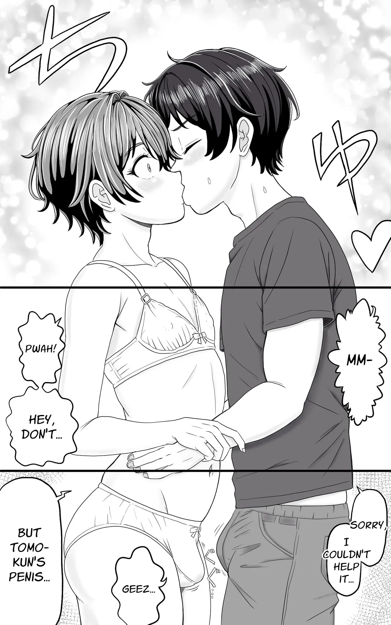 [Yas Yas Horny] Crossdressing Prettyboy Tomo is ALWAYS Wet [English] [Penguin Piper] - Page 4