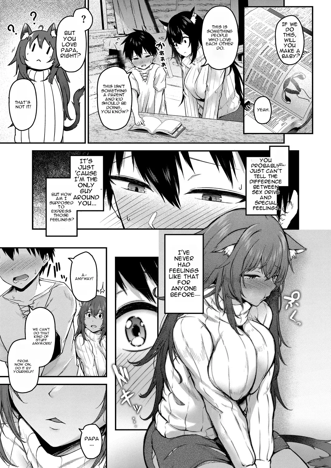 [Nekono Fuguuri] Hirotta Shishijin Shōjo ga Deka Sugiru Ken | The beast girl I found is too big - Page 9