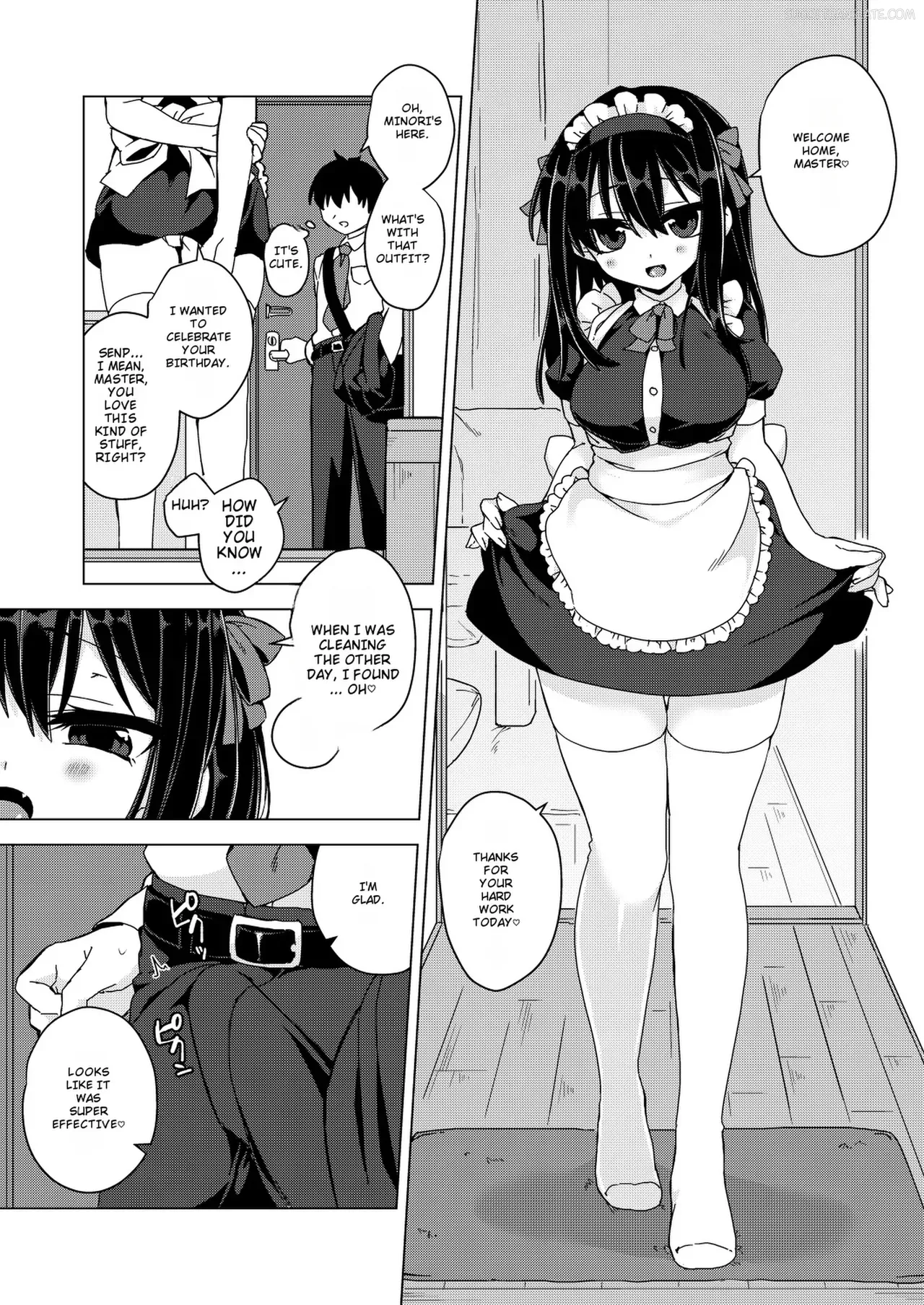 [Kinosaki] Kanojo ga Maid Cos de Gohoushi shite kureru Hon [English] [MTL] - Page 2