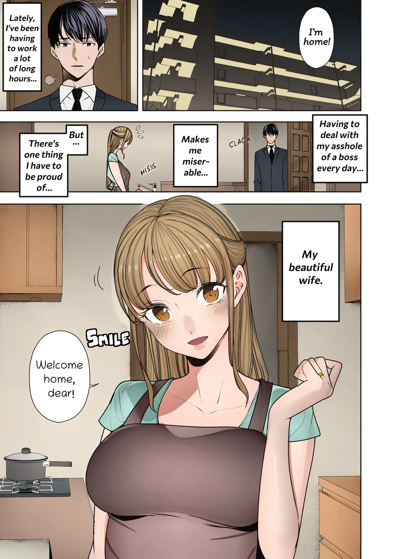 [Sanku] Boku Wa Tsuma Ga Netorare Nando Mo Ikasareru Sugata O Mitsuzuketa- I Kept Watching While a Man Made My Wife Cum Over and Over (English) (Decensored) (Colorized) [Erocolor] - Page 3