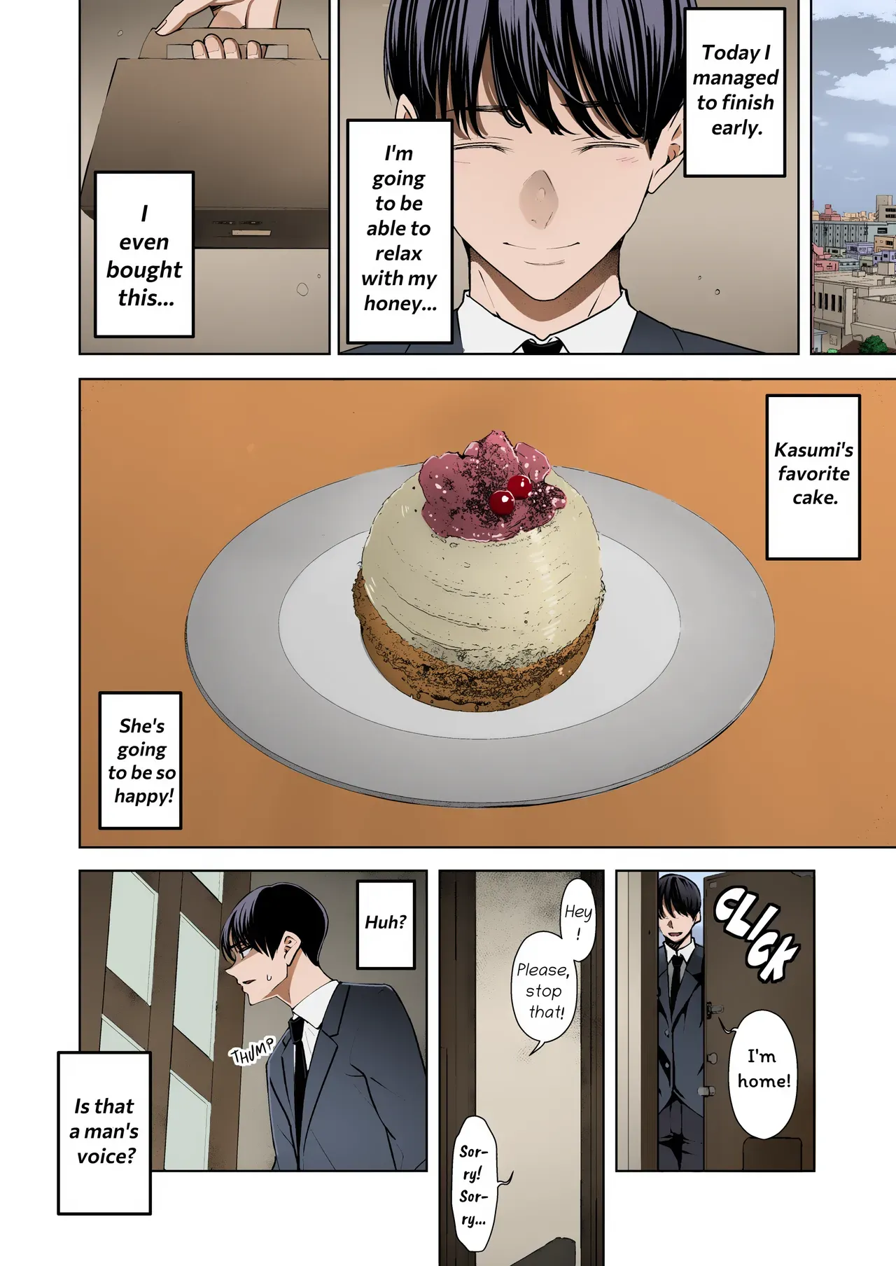 [Sanku] Boku Wa Tsuma Ga Netorare Nando Mo Ikasareru Sugata O Mitsuzuketa- I Kept Watching While a Man Made My Wife Cum Over and Over (English) (Decensored) (Colorized) [Erocolor] - Page 5