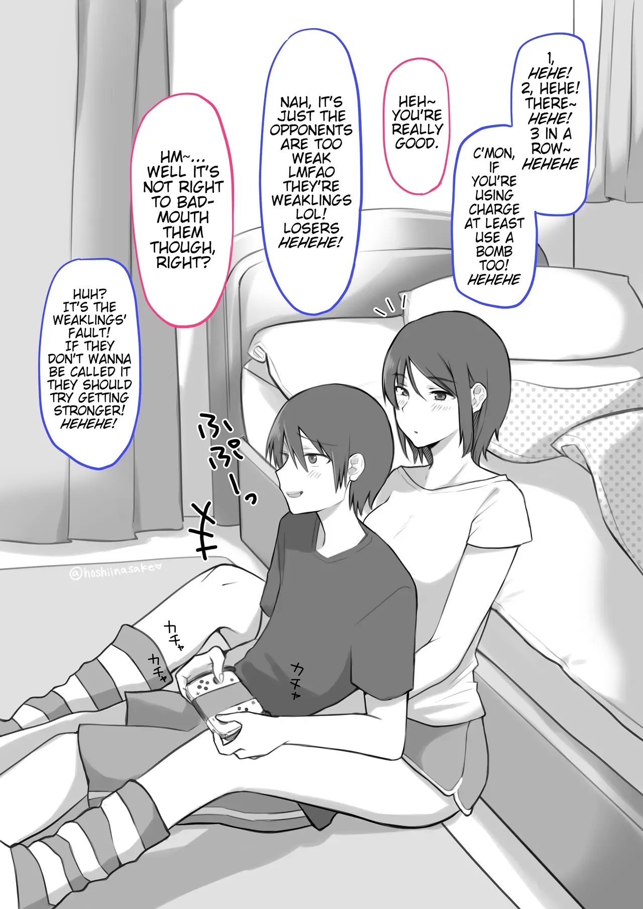 [Hoshii Nasake] Ikiri Otaku-kun wa Chikubi ga Yowai | The Temperamental Otaku-kun's Nipples are Weak [English] (Pangean) - Page 1