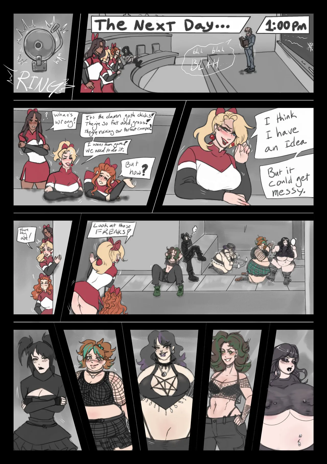 [whyroxanneWhy] Cheerleader Vore(ongoing) - Page 3