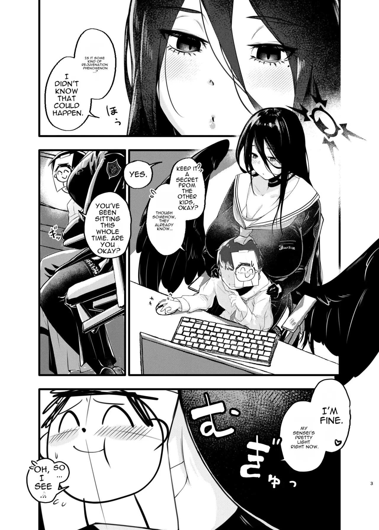 [RAKERU (kj2)] Ookina Hasumi to Chiisa a Sensei (Blue Archive) [English] - Page 2