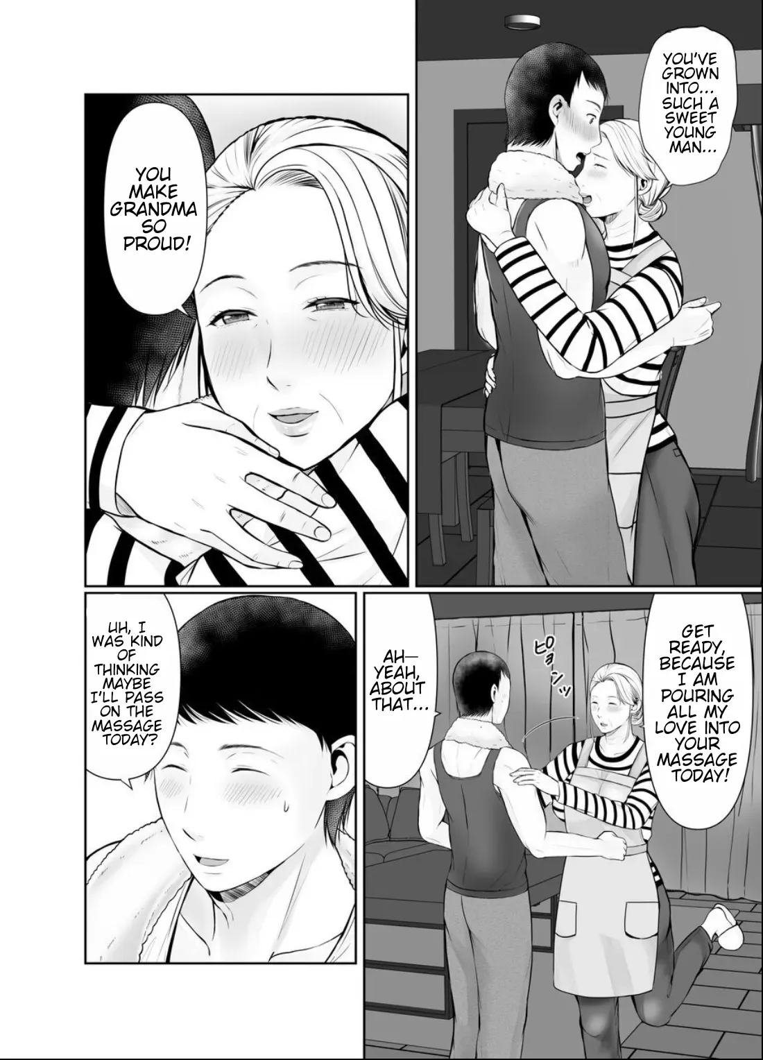 [Popotto Denki Ichigouten] My Chubby Grandma's special heart-warming Massage ♡ - Page 6