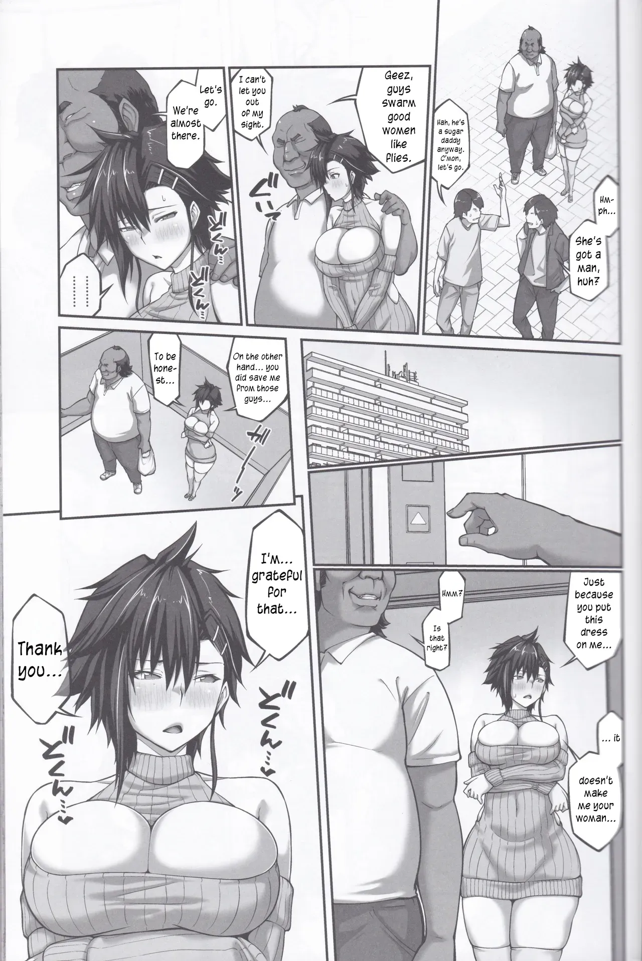 (C107) [ClimbCrown] Nakadashi Oji-san ni Nerawareta Mesu wa Nigeru Koto ga Dekinai ~Fujitomo Megumi Hen 4~ [English] [joobuspaidatr] - Page 10