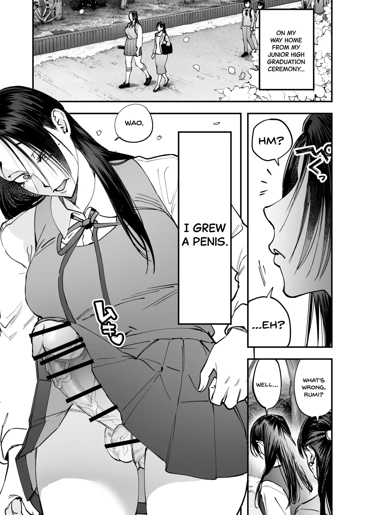 [Tosha Pink (Chimeda)] Haetate Futanari Haru, Kaitsuu-chuu. [English] [SDTLs] - Page 3