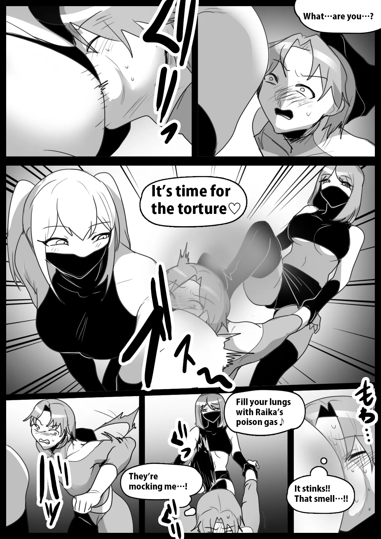 [The Nation of Head Scissors (Toppogi)] A Lesson on How to Break and Corrupt Captured Heroes by Female Fighters [English] - Page 4