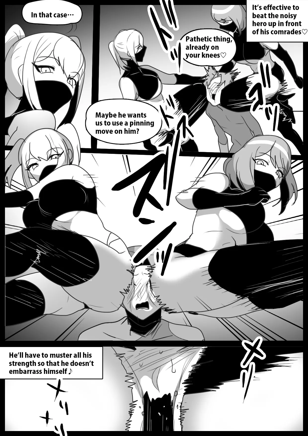 [The Nation of Head Scissors (Toppogi)] A Lesson on How to Break and Corrupt Captured Heroes by Female Fighters [English] - Page 7