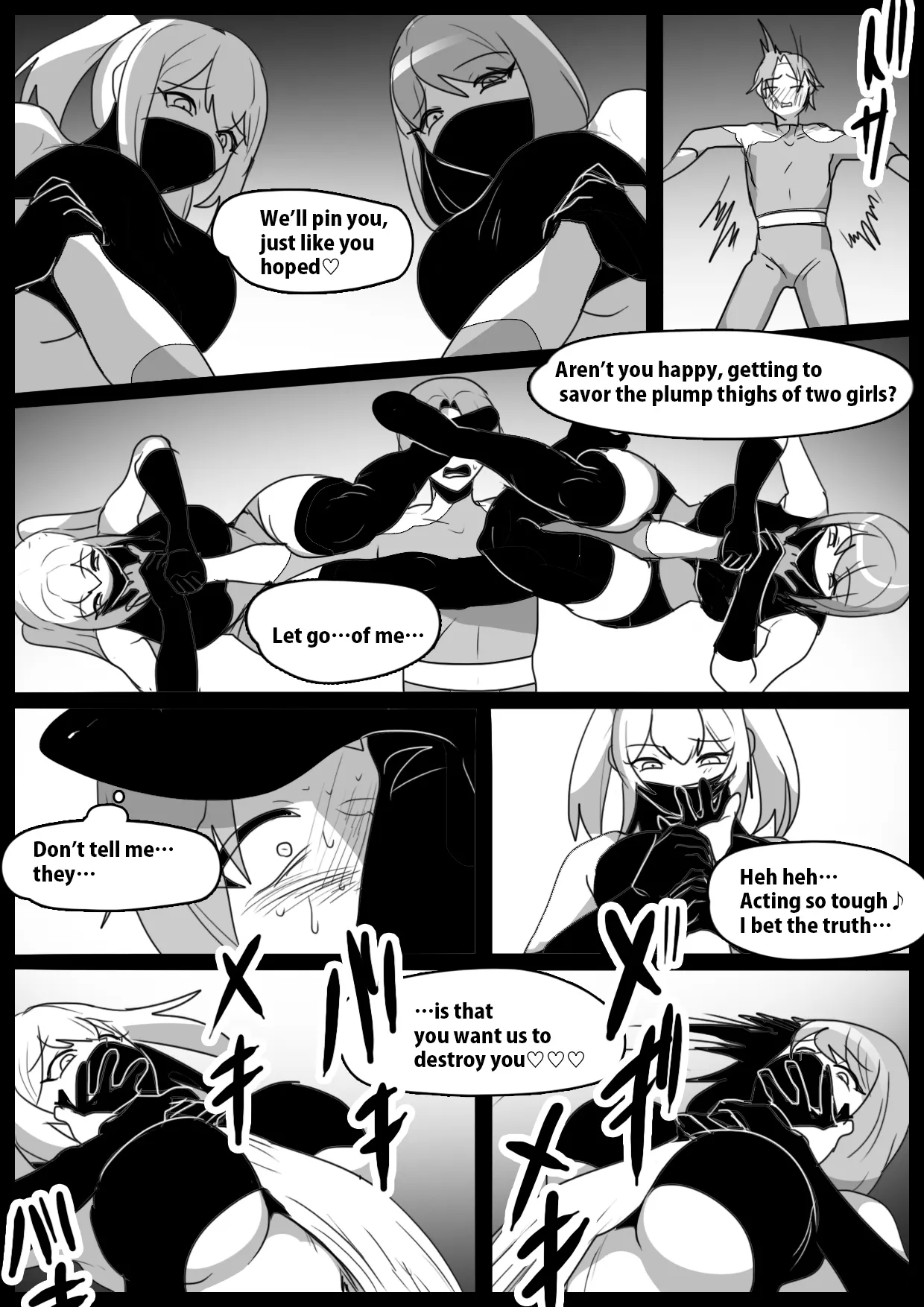 [The Nation of Head Scissors (Toppogi)] A Lesson on How to Break and Corrupt Captured Heroes by Female Fighters [English] - Page 8