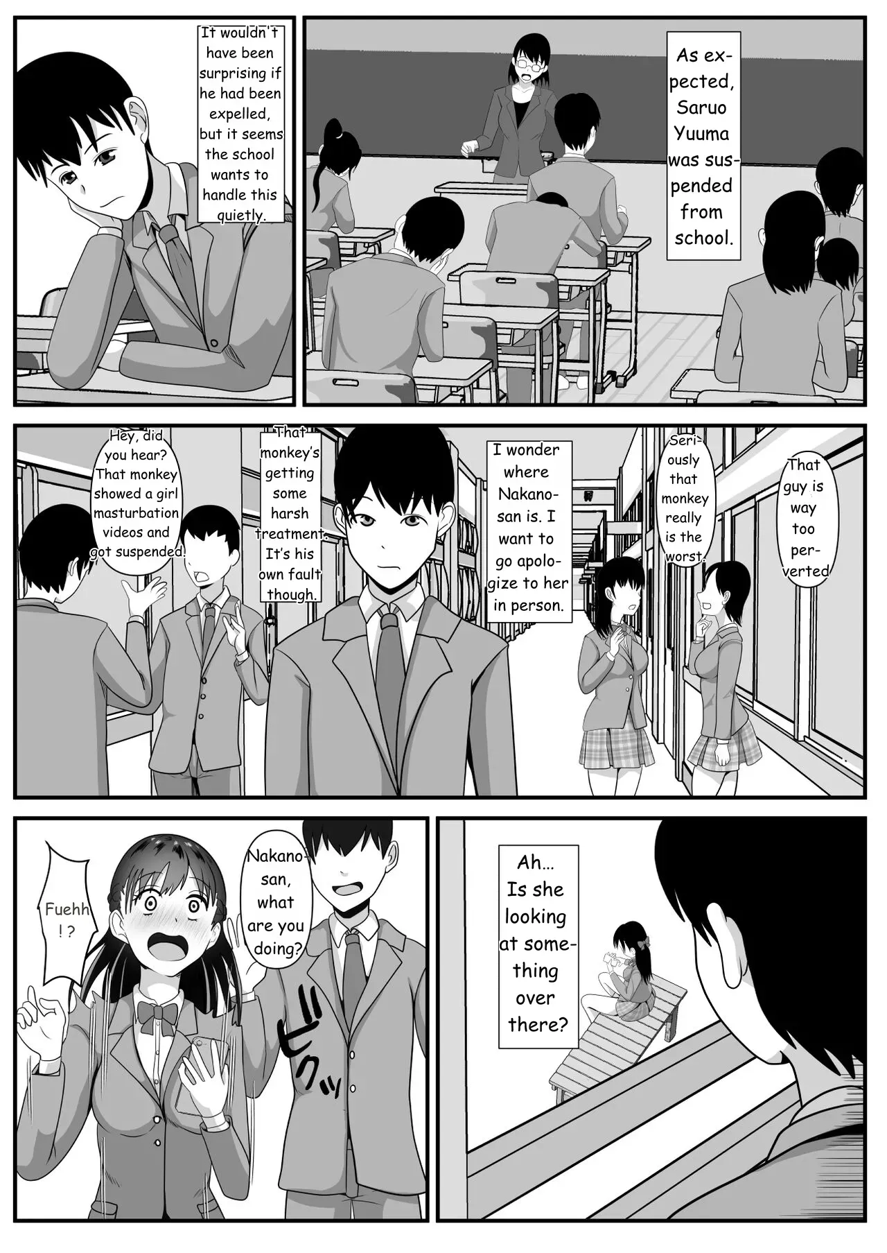 [Kemusi no Bansan Kai] Suki na Joshi ga Hentai Yuujin ni Kuwareta [English] [MTL] - Page 10