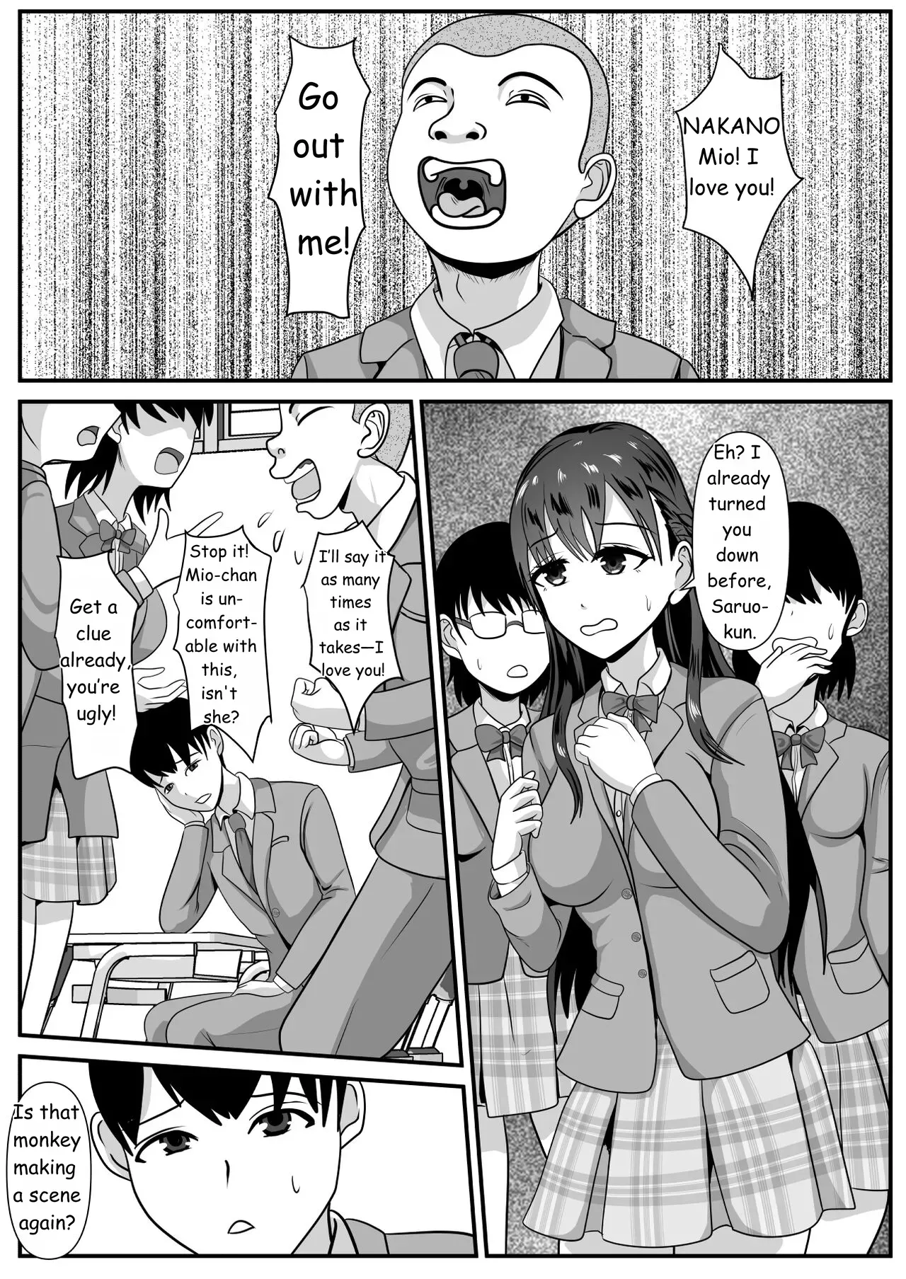 [Kemusi no Bansan Kai] Suki na Joshi ga Hentai Yuujin ni Kuwareta [English] [MTL] - Page 2