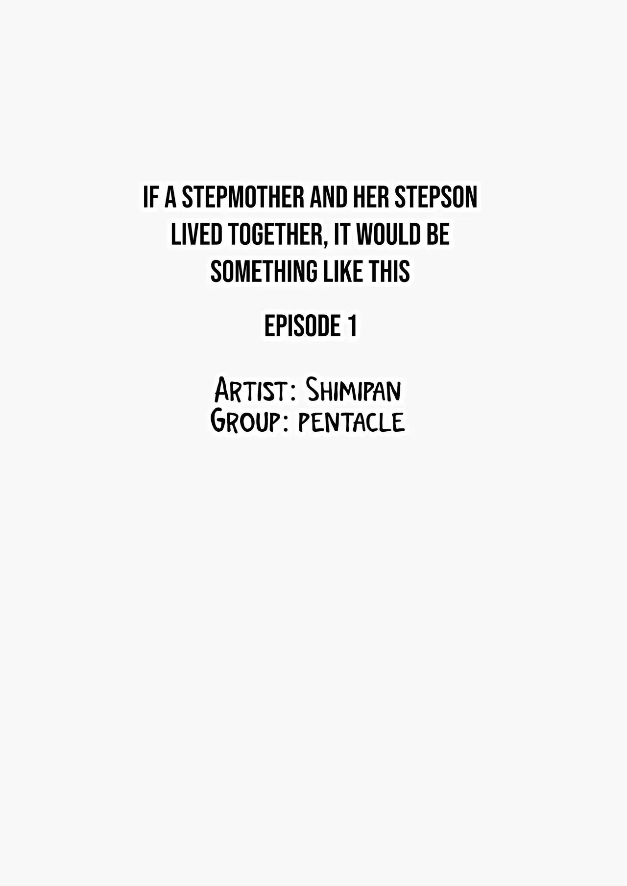 [Pentacle (Shimipan)] Giri no Oyako ga Doukyou Shitereba Kitto kou | If a stepmother and her stepson lived together, it would be something like this. [English] [WaterKujo] - Page 2