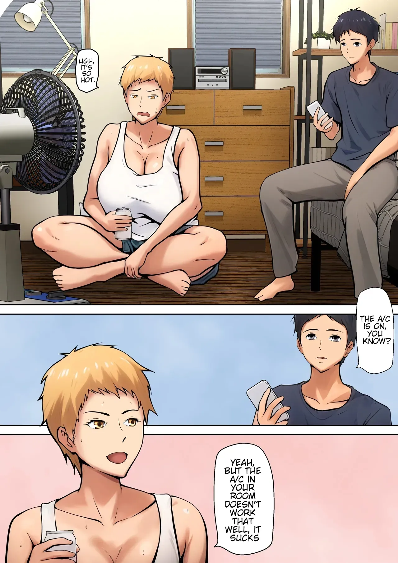 [Pentacle (Shimipan)] Giri no Oyako ga Doukyou Shitereba Kitto kou | If a stepmother and her stepson lived together, it would be something like this. [English] [WaterKujo] - Page 3