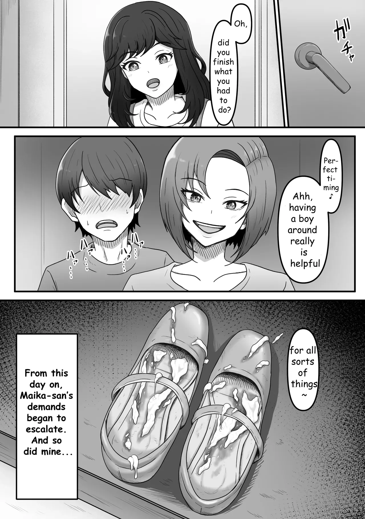 [Kame no Misoshiru] My Girlfriend's Older Sister Turned Me Into Her Masochist Foot Pet [edited MTL] - Page 8
