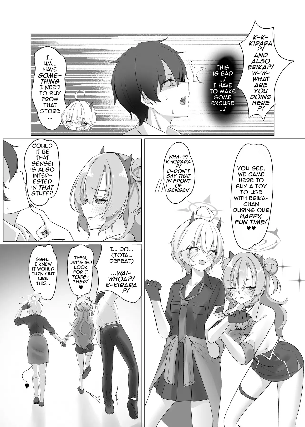 [Jikabi Baisen (Kazesaki Furea)] Gal to Adult Shop Itta Ato Ecchi Suru Hon | A Book About Having Sex With Gyarus After Shopping at an Adult Shop (Blue Archive) [English] [DeppoTL] - Page 3