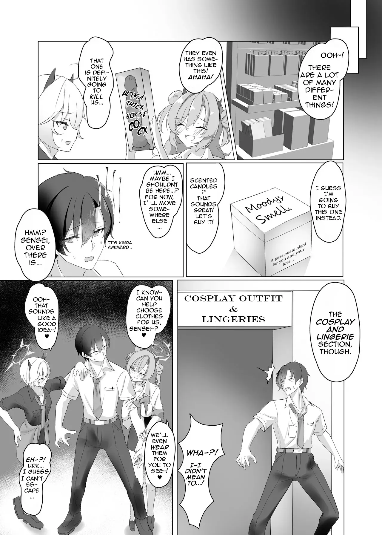[Jikabi Baisen (Kazesaki Furea)] Gal to Adult Shop Itta Ato Ecchi Suru Hon | A Book About Having Sex With Gyarus After Shopping at an Adult Shop (Blue Archive) [English] [DeppoTL] - Page 4