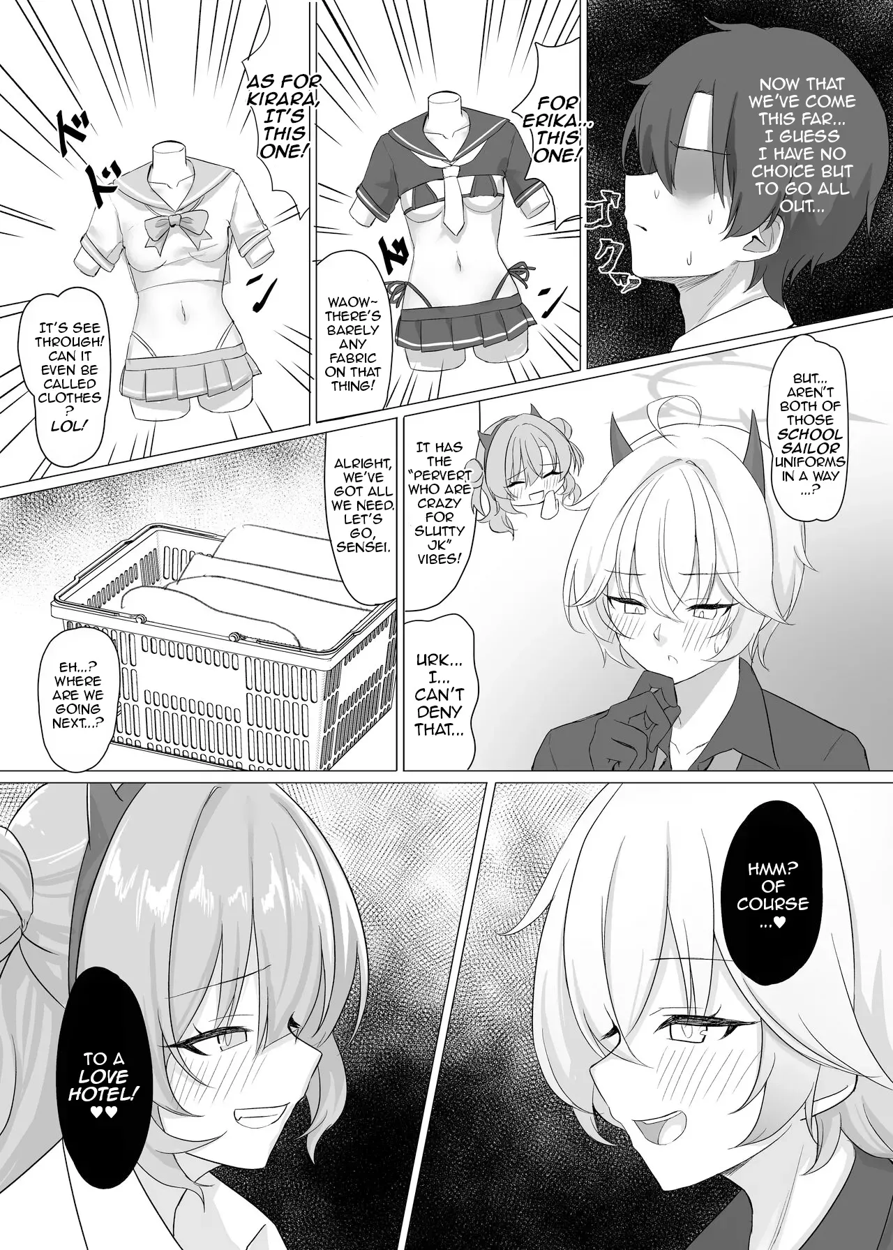 [Jikabi Baisen (Kazesaki Furea)] Gal to Adult Shop Itta Ato Ecchi Suru Hon | A Book About Having Sex With Gyarus After Shopping at an Adult Shop (Blue Archive) [English] [DeppoTL] - Page 6