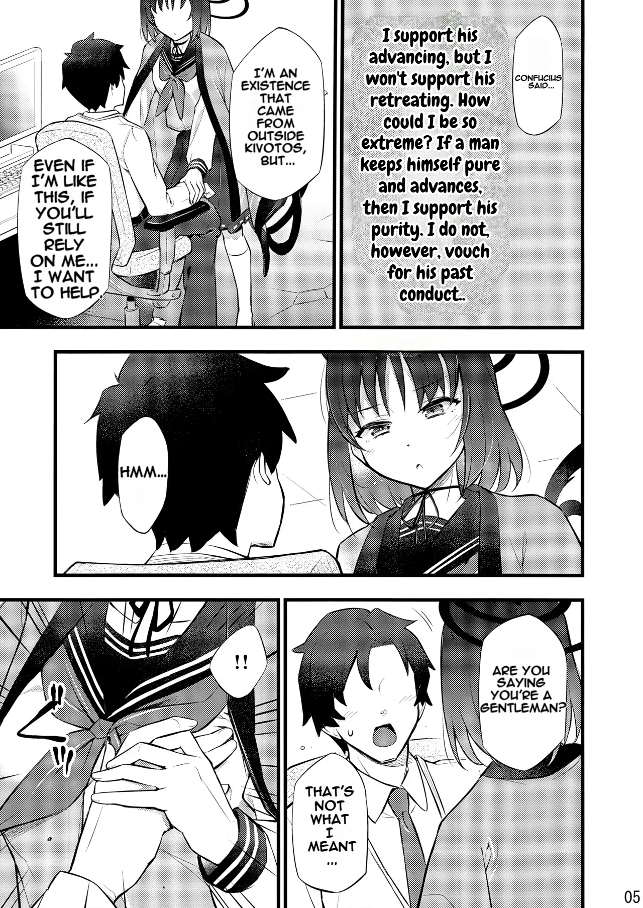 (C106) [Hetalearts (BLACKHEART)] Shi Iwaku/as Confucius said... (Blue Archive) - Page 6