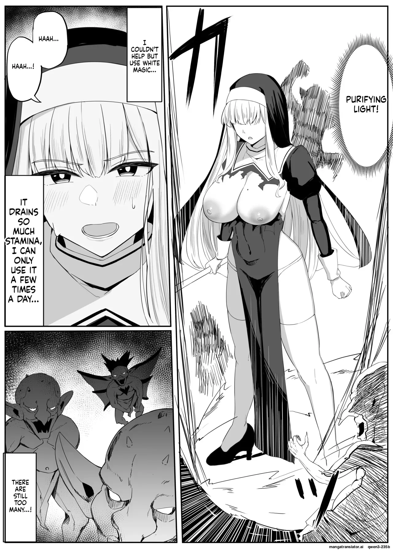 [Omochi no Mochiya (Wabimochi)] Tatakau Sister ga Shokushu Monster ni Haiboku suru Hanashi (SCANMTL) - Page 10