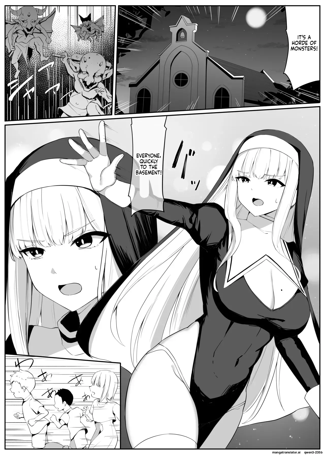 [Omochi no Mochiya (Wabimochi)] Tatakau Sister ga Shokushu Monster ni Haiboku suru Hanashi (SCANMTL) - Page 4