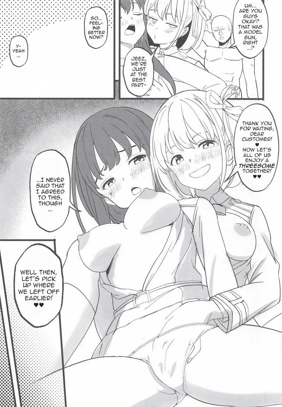 (COMIC1☆28) [MAD CAPSULE (Tsumiki)] Lycoris no Ecchi na Hon 11 | Lycoris Lewd Book Ch. 11 (Lycoris Recoil) [English] [DeppoTL] - Page 9